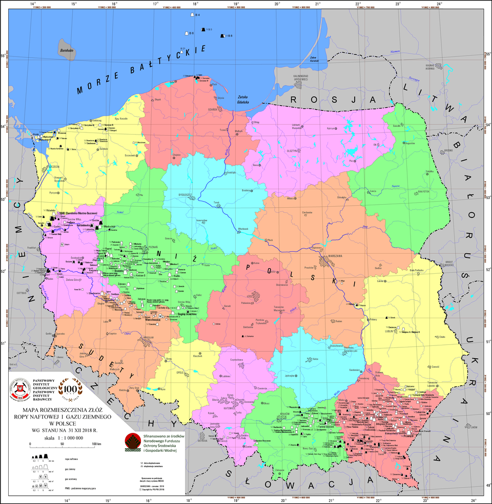 Mapa rozmieszczenia złóż ropy naftowej i gazu ziemnego w Polsce znajdująca się na ilustracji stanowi przykład wykorzystania metody sygnaturowej do prezentacji rzeźby terenu na mapie. Umieszczone są na niej sygnatury punktowe obrazkowe, które nawiązują swym kształtem do zewnętrznego wyglądu reprezentowanego obiektu – w tym przypadku są to kominy różnej wielkości i koloru. Stosowane na mapach, w których nie jest wymagane bardzo dokładne umiejscowienie danego obiektu. Sygnatury znajdują się głównie w południowo‑wschodniej Polsce, w zachodniej Wielkopolsce oraz na Pomorzu Zachodnim.