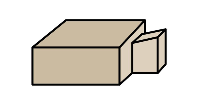 Ilustracja przedstawia czop. Jest to element wypukły wykonany w jednym z łączonych członów z prostokątną wypustką. 