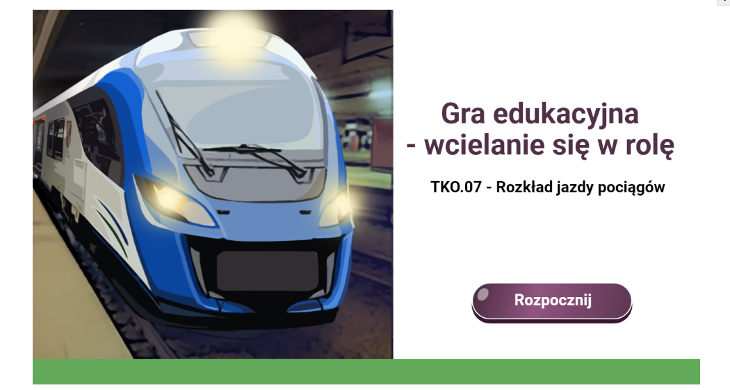 Ekran początkowy gry