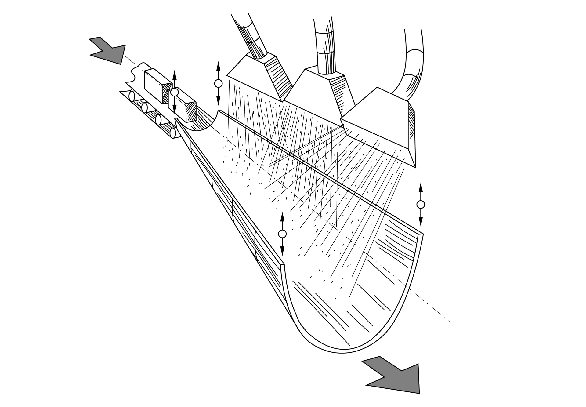 Oczyszczarka wirnikowo - korytowa