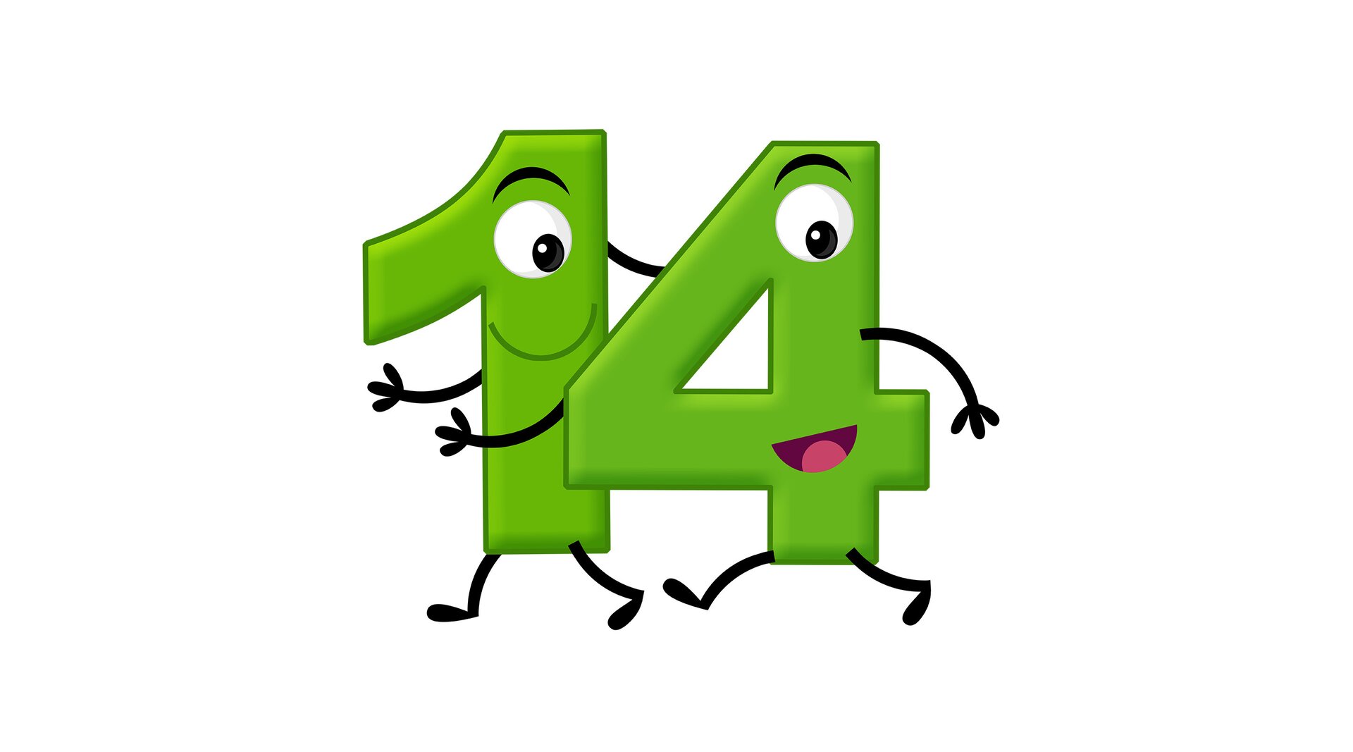 Na ilustracji znajduje się liczba czternaście.