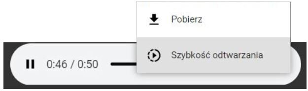 Panel obsługi dźwięku – dodatkowe opcje