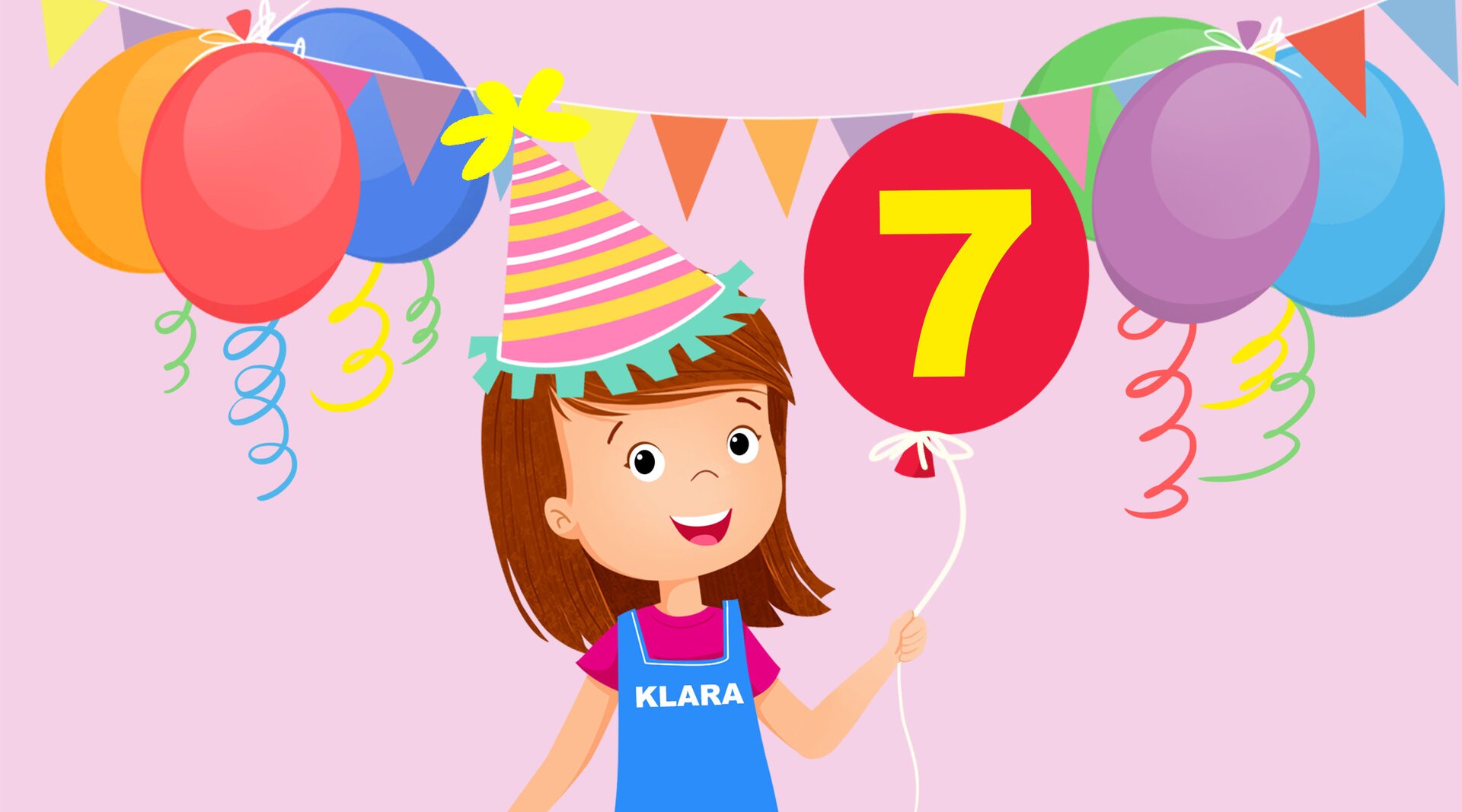 Na ilustracji znajduje się dziewczynka obchodząca urodziny.