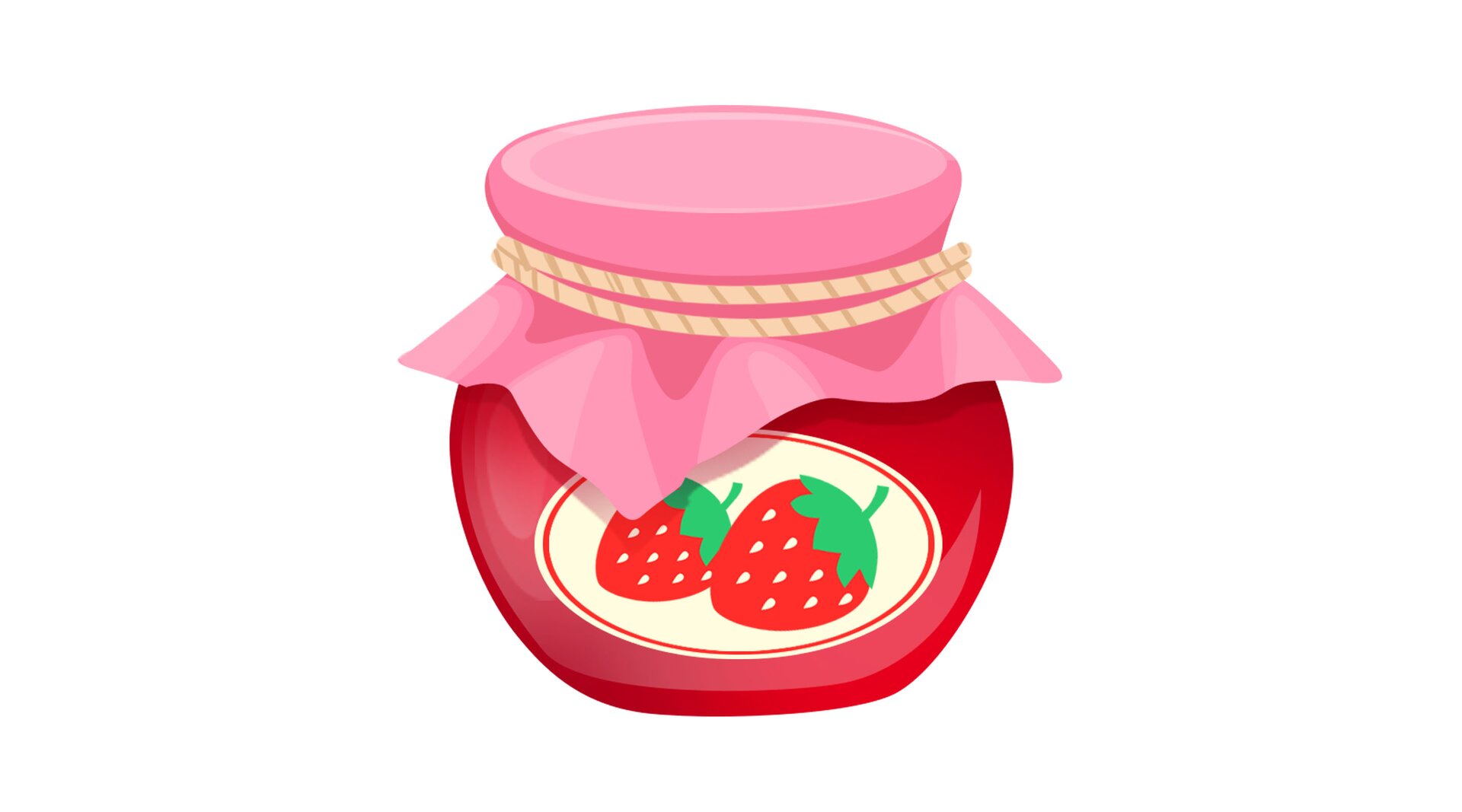 Ilustracja przedstawia słoik dżemu