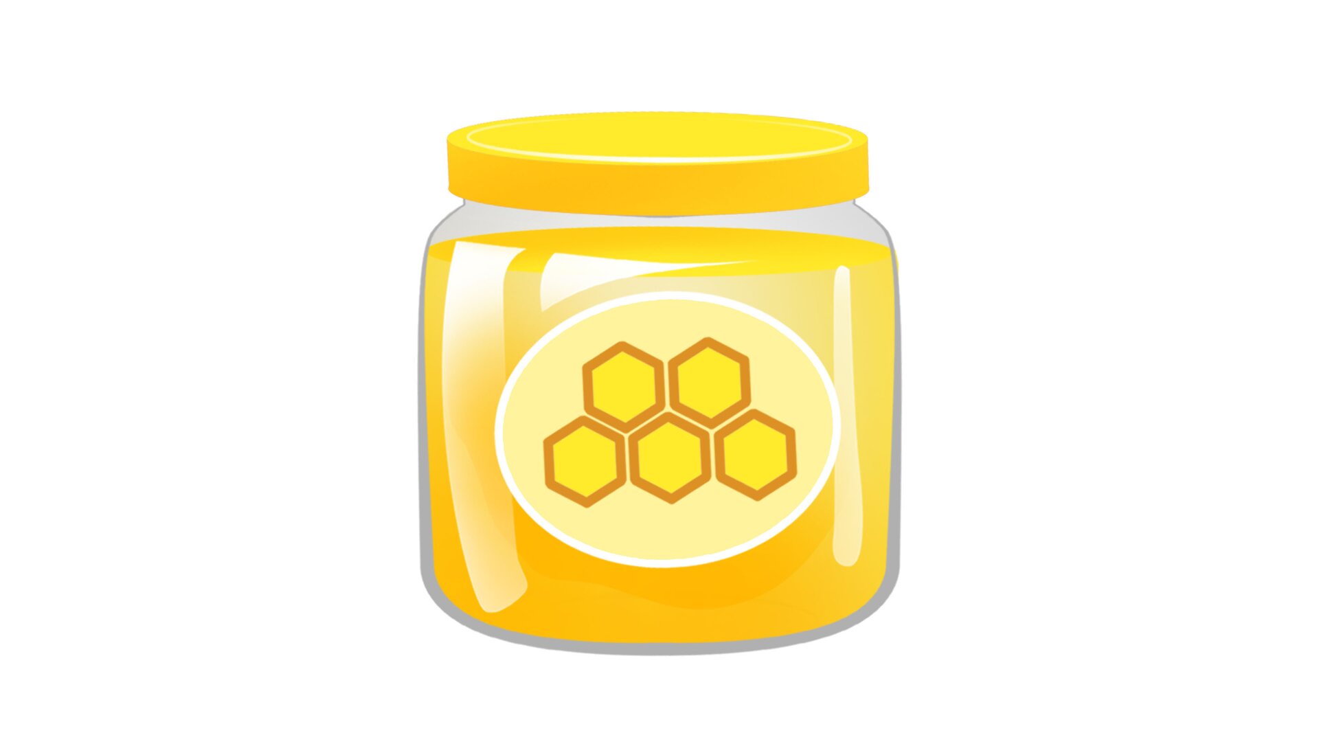 Ilustracja przedstawia słoik miodu.