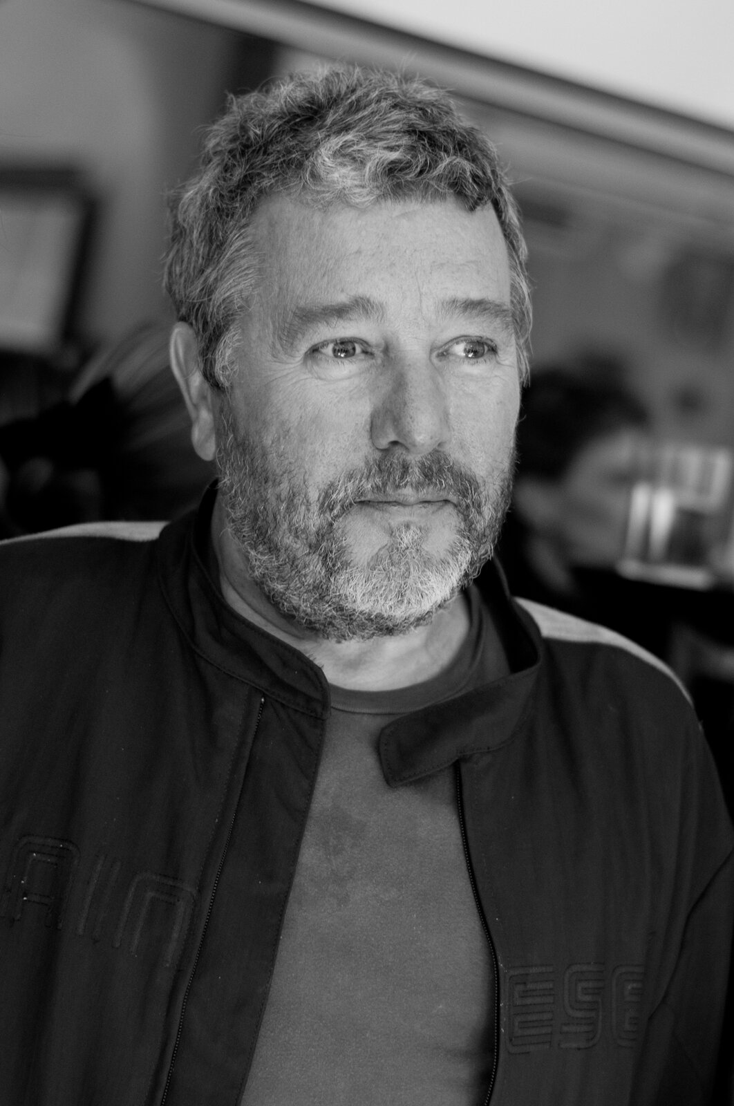 Philippe Starck Philippe Starck Źródło: jikatu, fotografia czarno-biała, licencja: CC BY-SA 2.0.