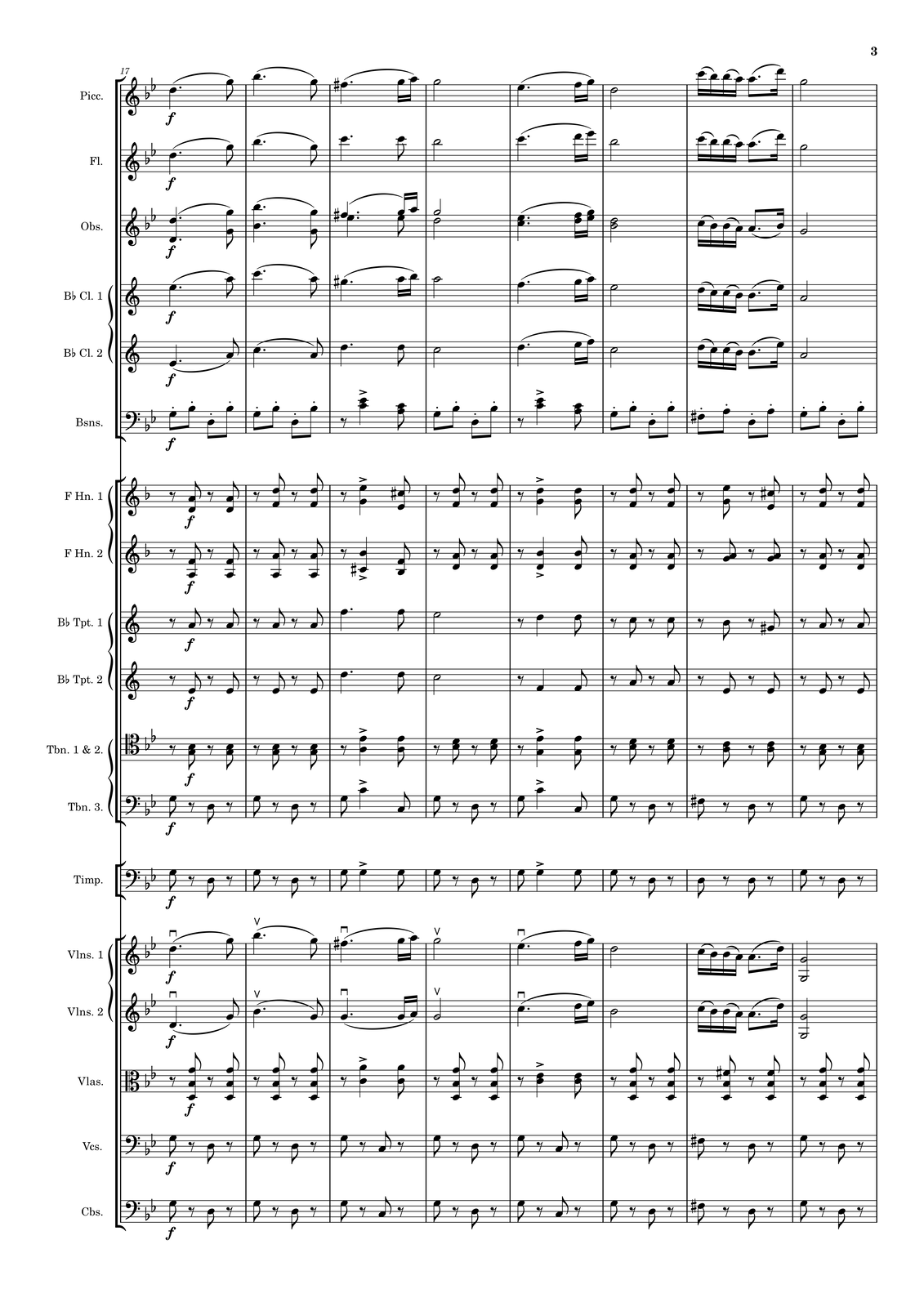 Ilustracja przedstawia stronę partytury utworu.