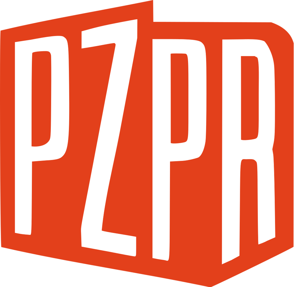 Ilustracja przedstawia białe litery PZPR, które wypełniają pokolorowane na czerwono kontury Polski.