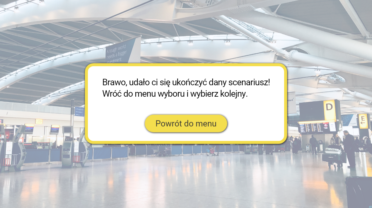 Informacja dotycząca zaliczonego scenariusza