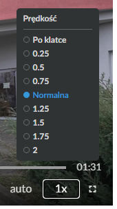Ikona zmiany prędkości filmu