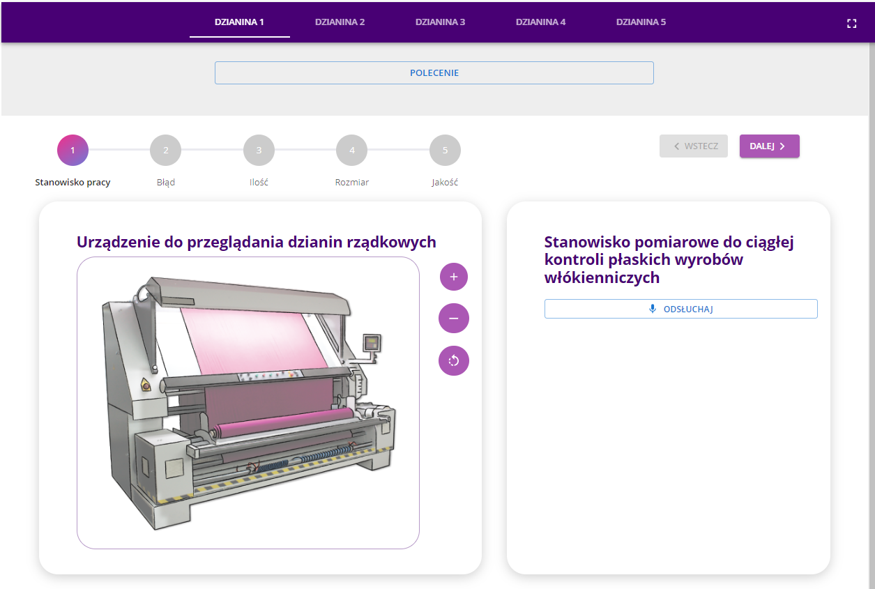 Widok główny symulatora