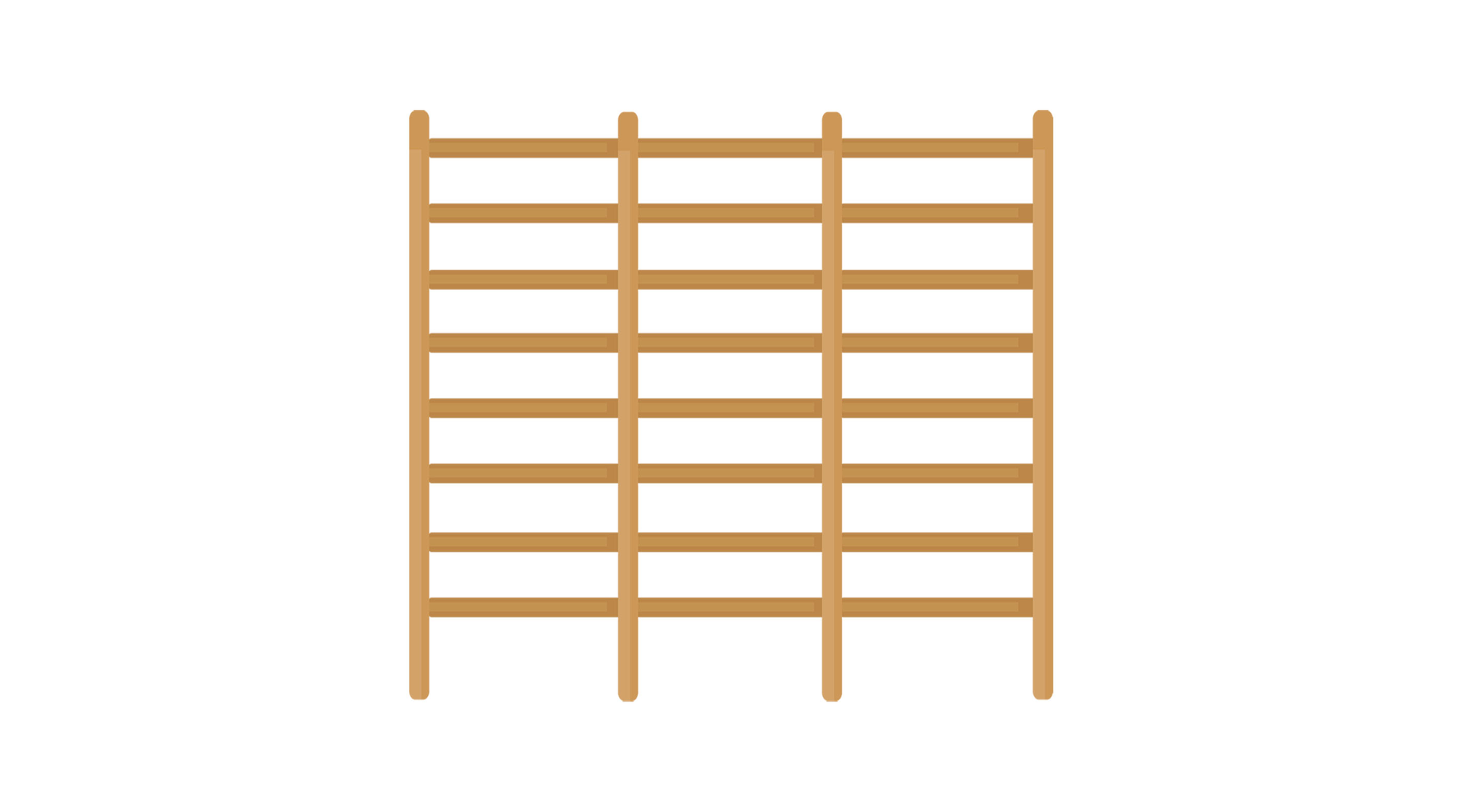 Na ilustracji znajdują się drabinki. 