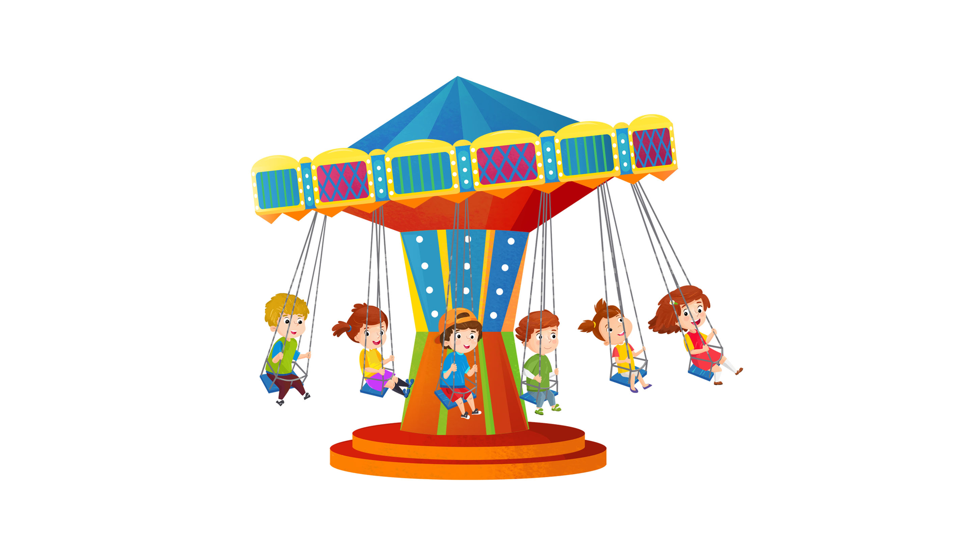 Ilustracja przedstawia karuzelę 