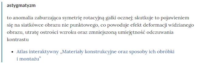 Przykładowe pojęcie ze słownika