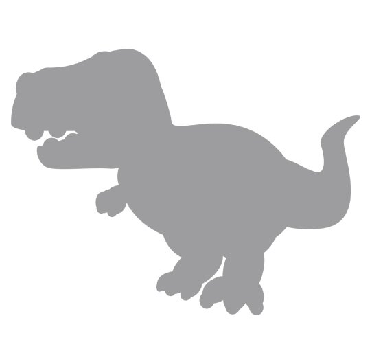 Ilustracja przedstawia cień dinoznaura.