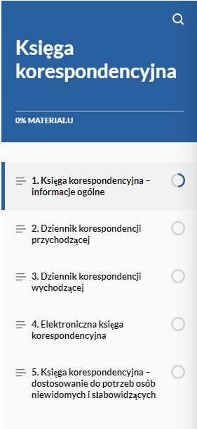 Panel boczny dokumentacji interaktywnej