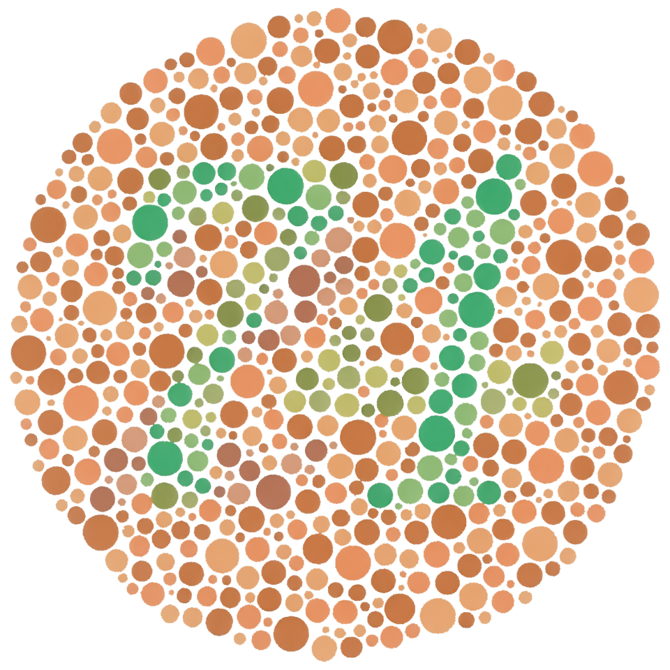 Grafika przedstawia tablice Isahihary. Okrągła tarcza składa się z kół różnej wielkości o różnych odcieniach pomarańczy. Na jej środku znajduje się liczba 74, złożona z kół różnej wielkości o kilku odcieniach zielonego. 