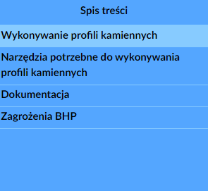 Przykładowy spis treści