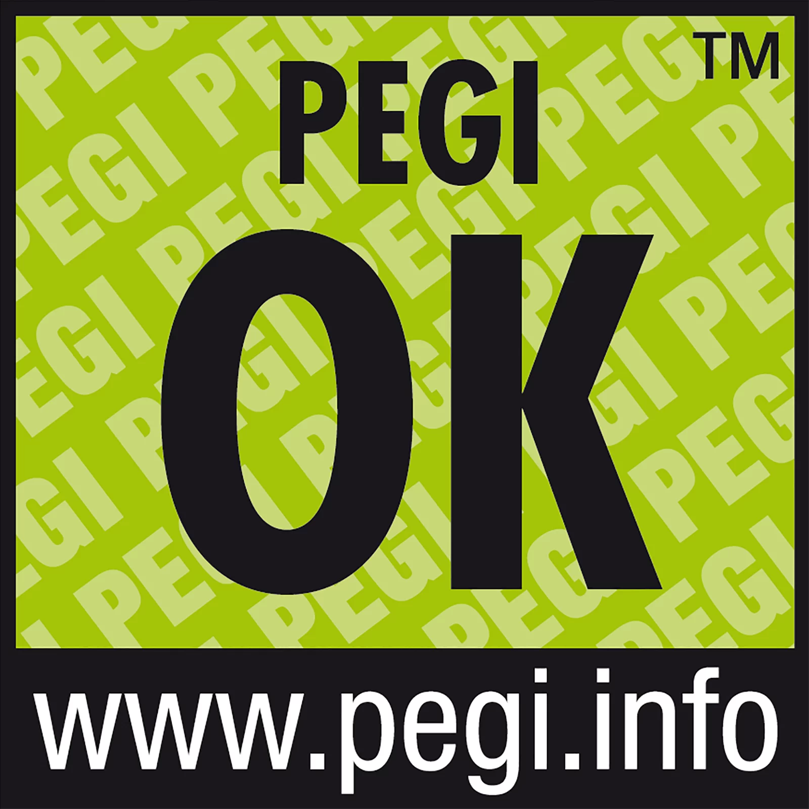 Symbol z napisem PEGI OK i podaną stroną www.pegi.info.