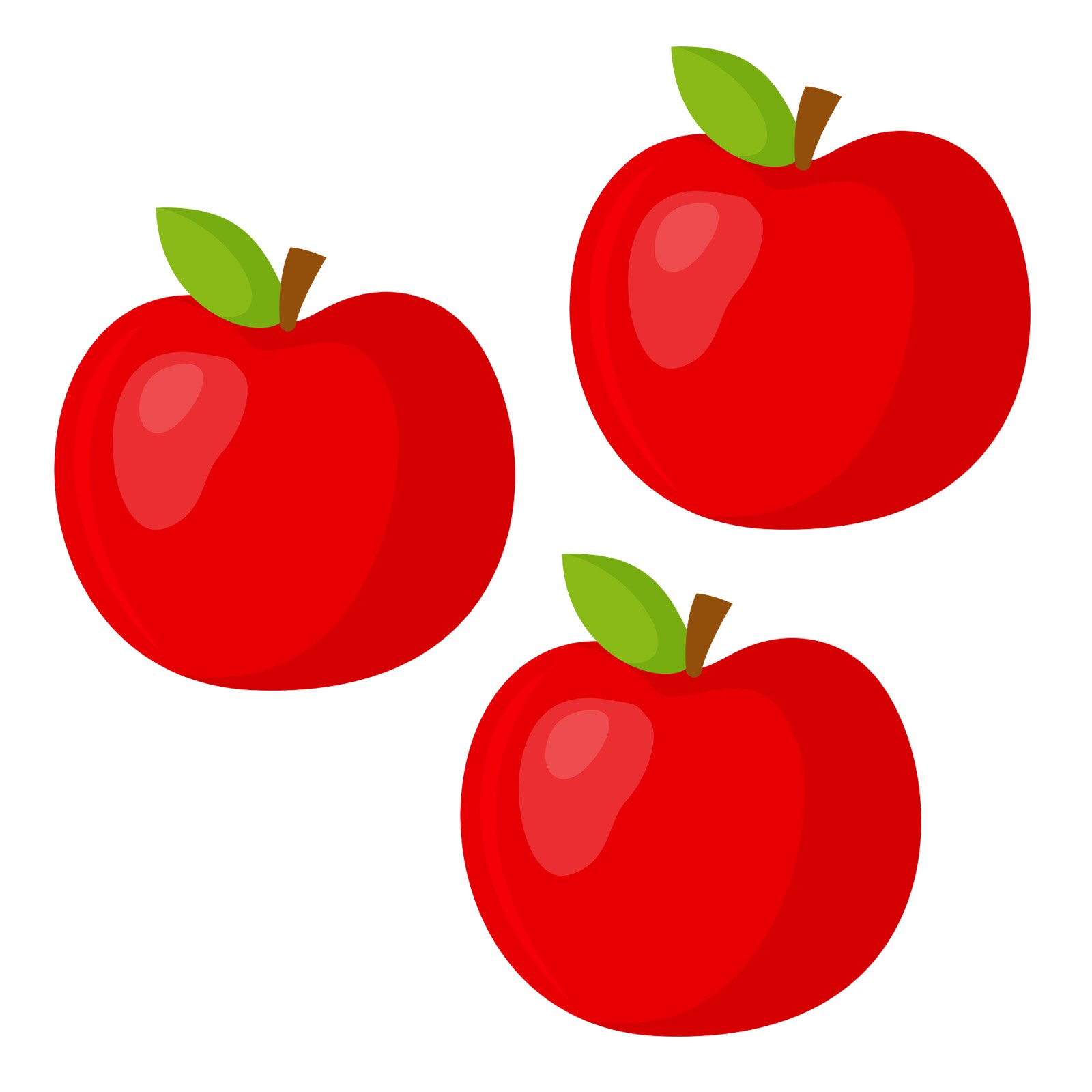 Ilustracja przedstawia jabłka.