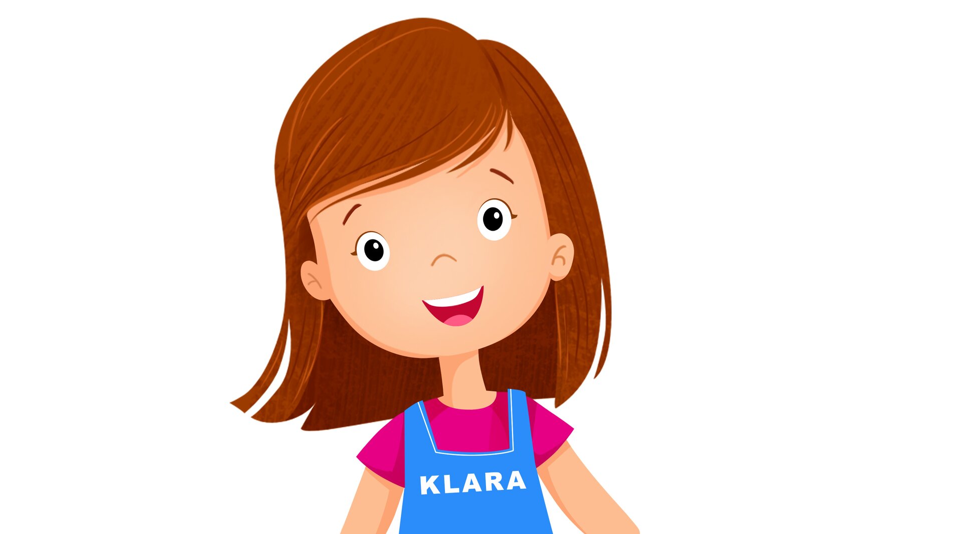 Ilustracja przedstawia dziewczynkę o imieniu Klara.