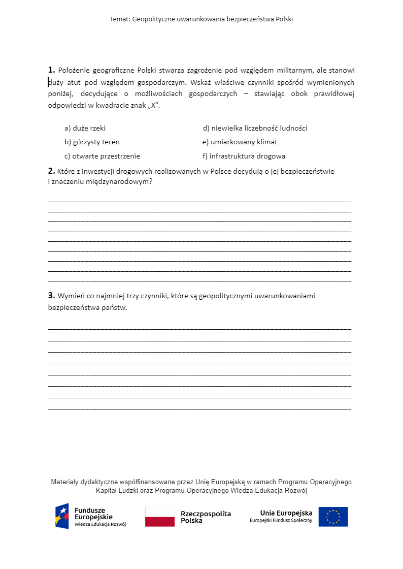 Pobierz plik: Geopolityczne uwarunkowania bezpieczeństwa Polski_2.docx