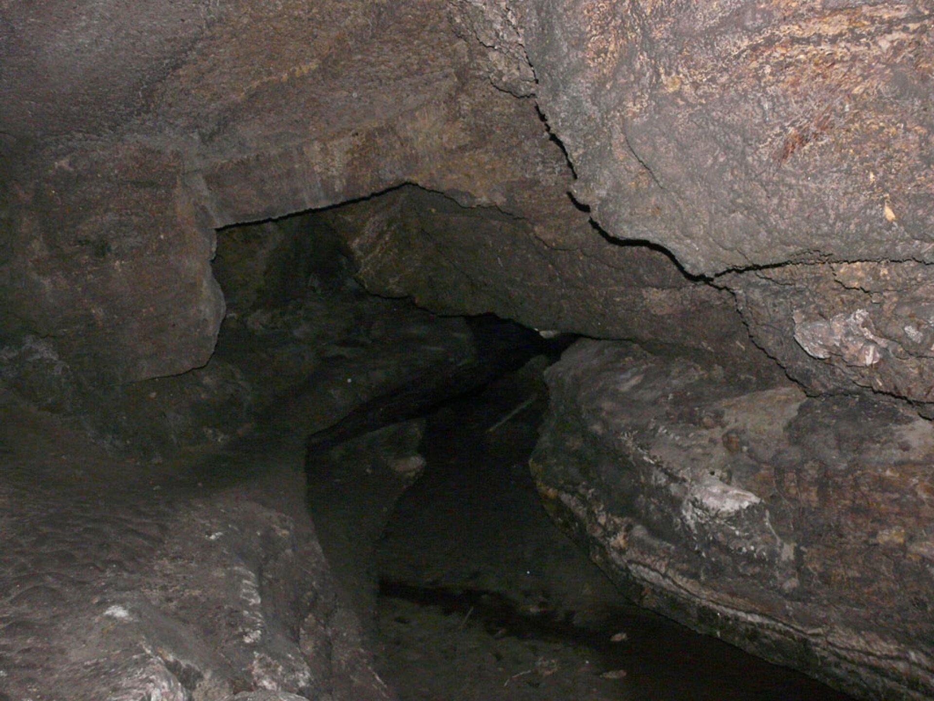 Zdjęcie przedstawia szarobrązową skałę gipsową.