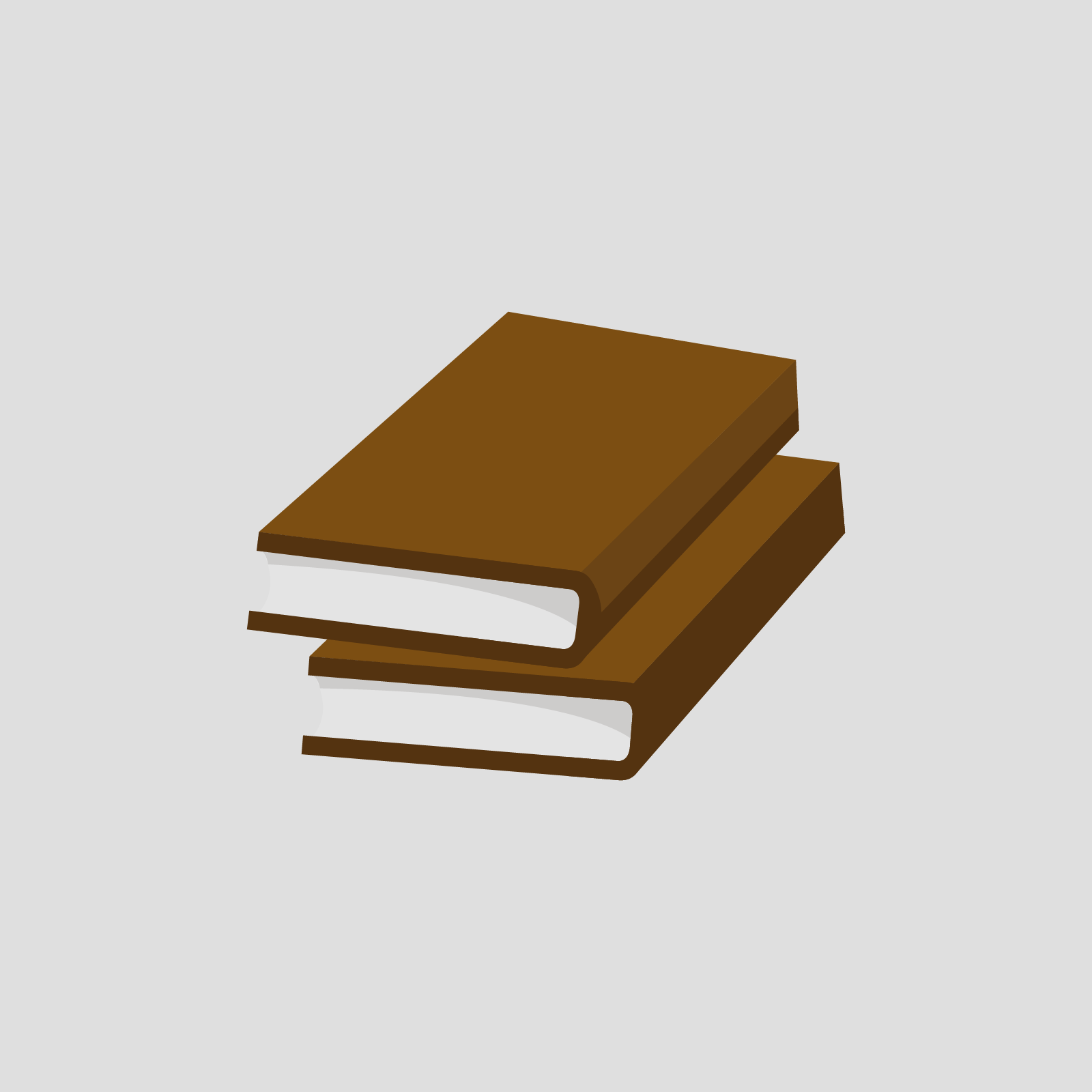 Ilustracja przedstawia dwa brązowe notatniki.