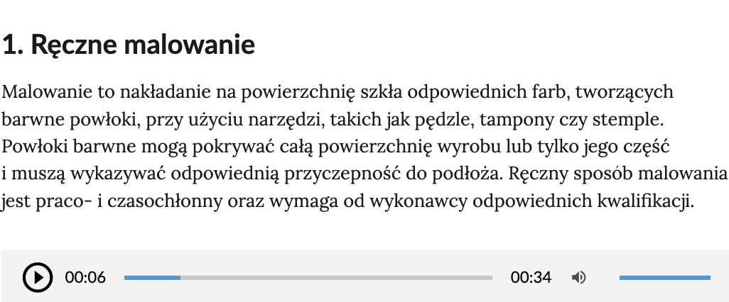 Ilustracja przedstawia opis ręcznego malowania modelu 2D. Treść czytana przez lektora.