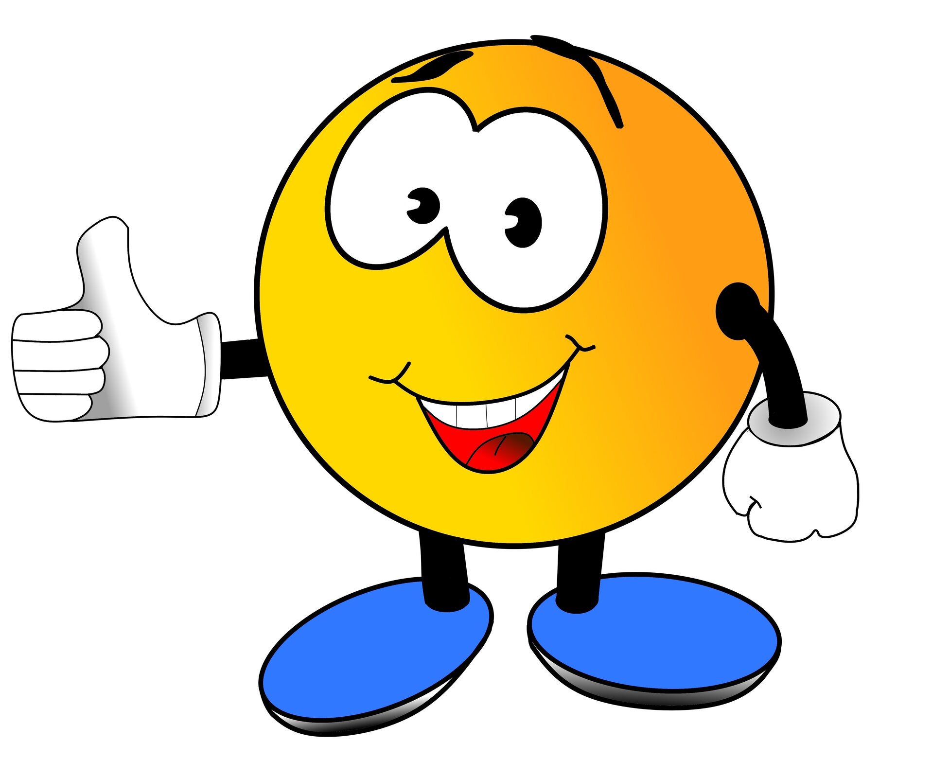 Ilustracja przedstawia emotkę z uniesionym kciukiem.