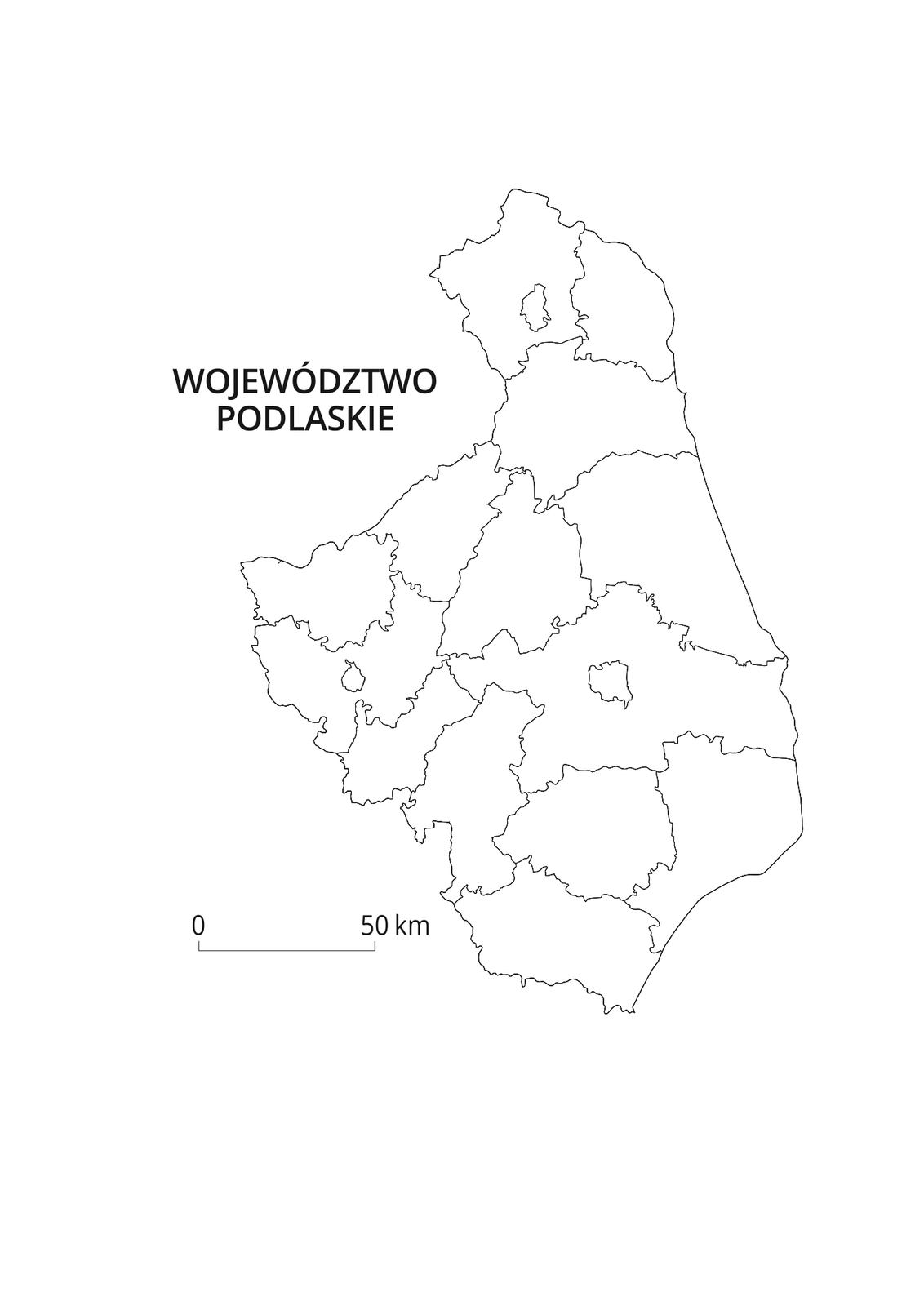 Mapy konturowe województw