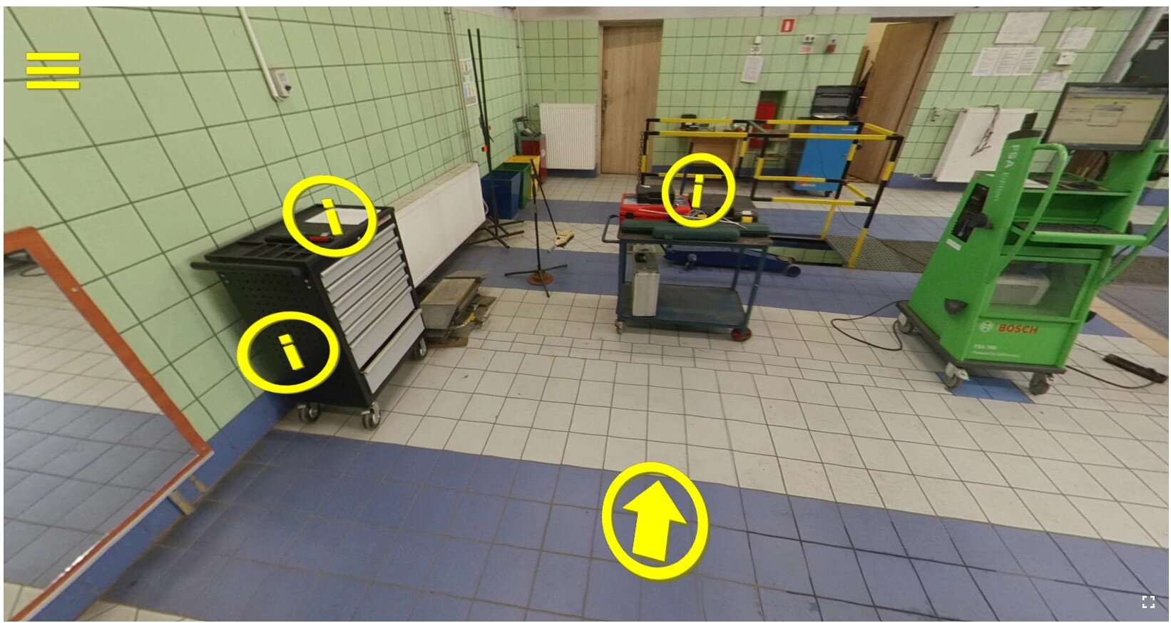 Przykładowy ekran wirtualnego spaceru