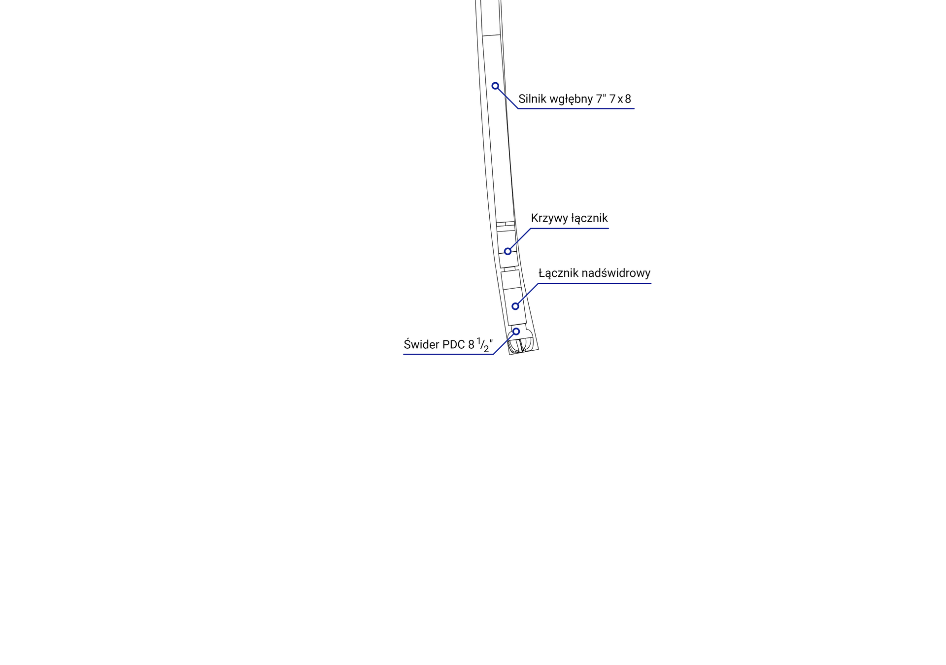 Przewód wiertniczy do wierceń pionowych koronkami wiertniczymi (slajd 17 z 17)