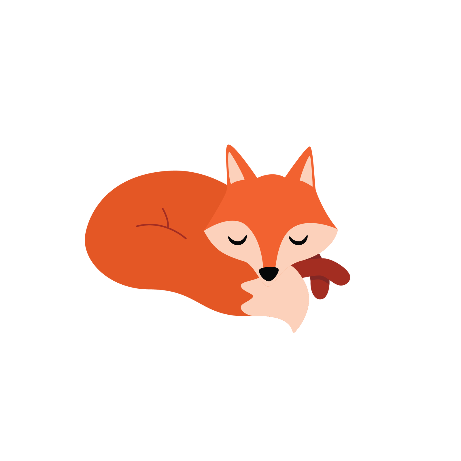 Ilustracja przedstawia lisa. Jest to zwierzę, które ma beżowo‑rudą sierść, krótkie sterczące uszy, długi puchaty ogon i cztery łapy.