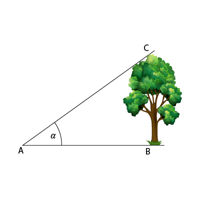 Grafika przedstawia model niwelacji trygonometrycznej. Pomiar ten, opierając się na zasadach trygonometrii, polega na wyznaczeniu różnicy wysokości między dwoma punktami terenowymi. Aby  wyznaczyć różnicę wysokości dokonuje się pomiaru długości poziomej między punktami terenowymi, a także kąta pochylenia odcinka zawartego między punktami terenowymi
