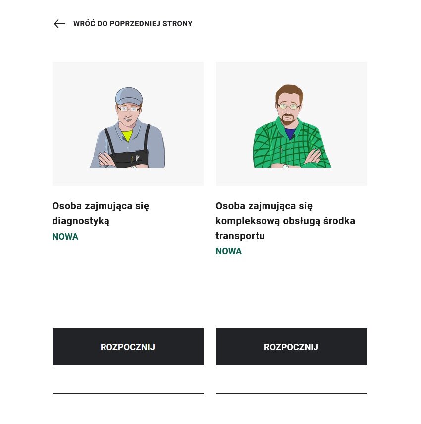 Wybór postaci w grze