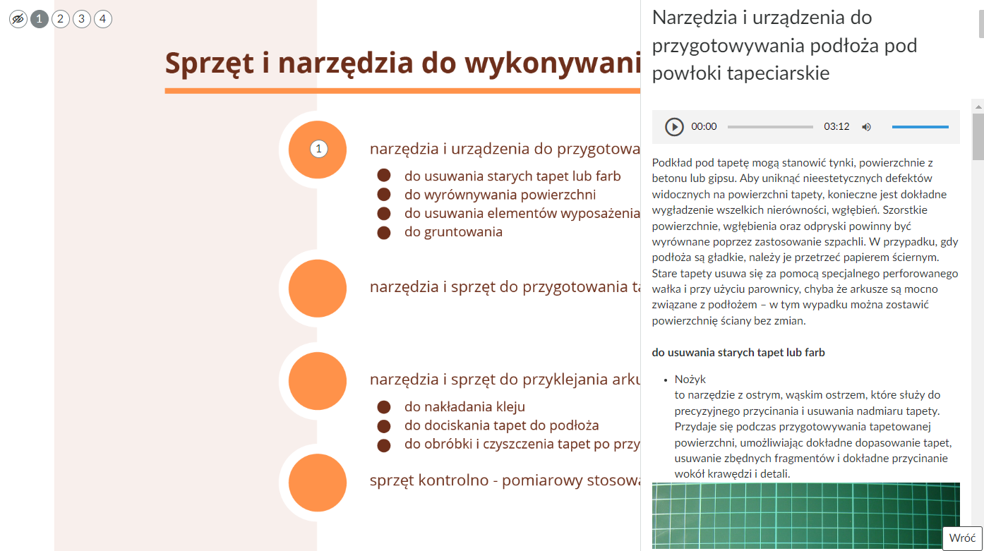 Grafika przedstawia przykładowy wygląd grafiki z otwartym oknem z dodatkowymi informacjami. 
