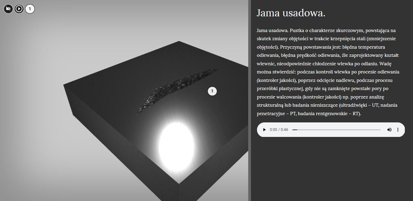 Przykładowa treść z nagraniem audio w atlasie