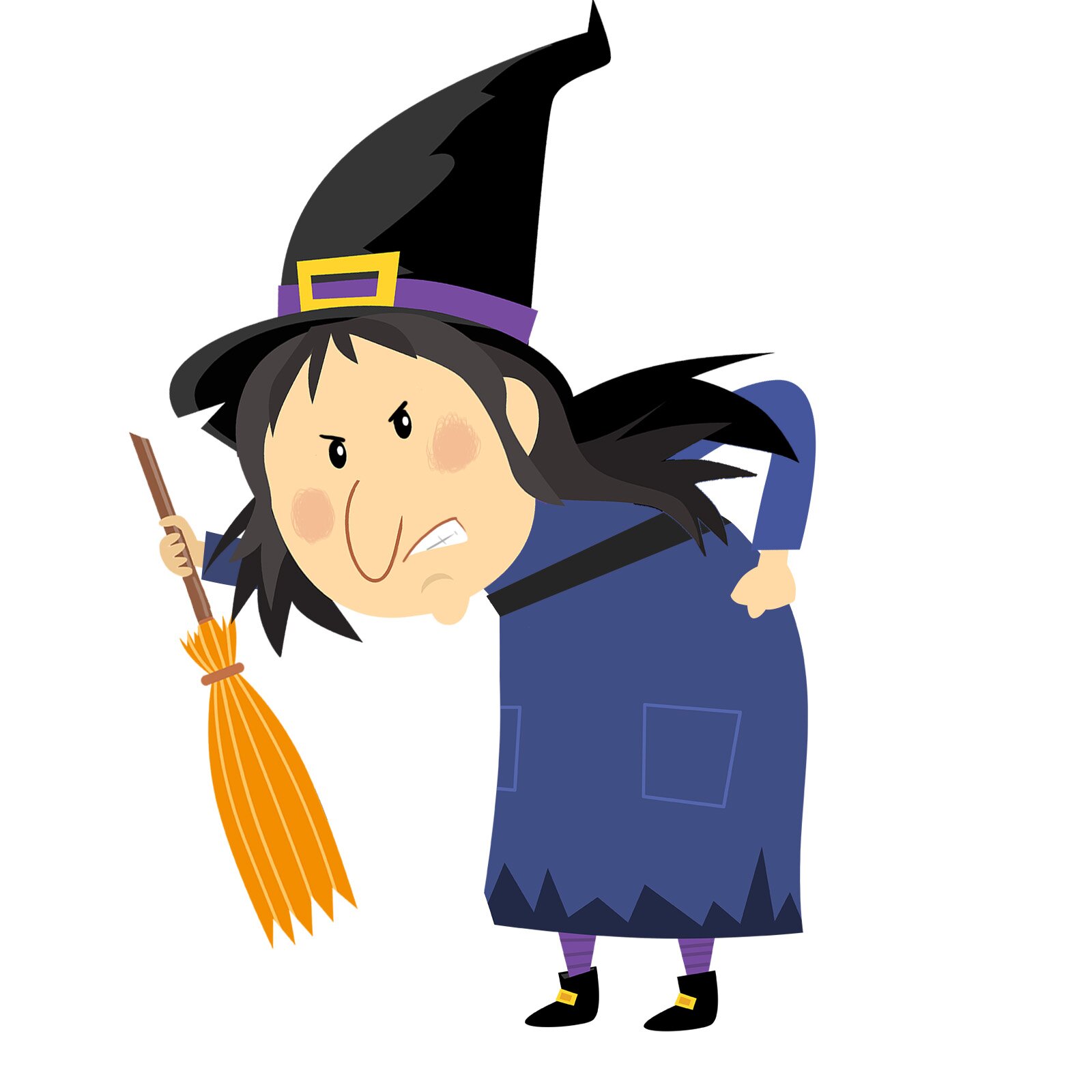 Ilustracja przedstawia złą czarownicę