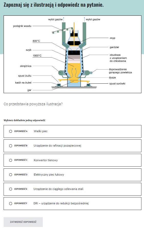 Ilustracja przedstawia przykładowy ekran z zadaniem