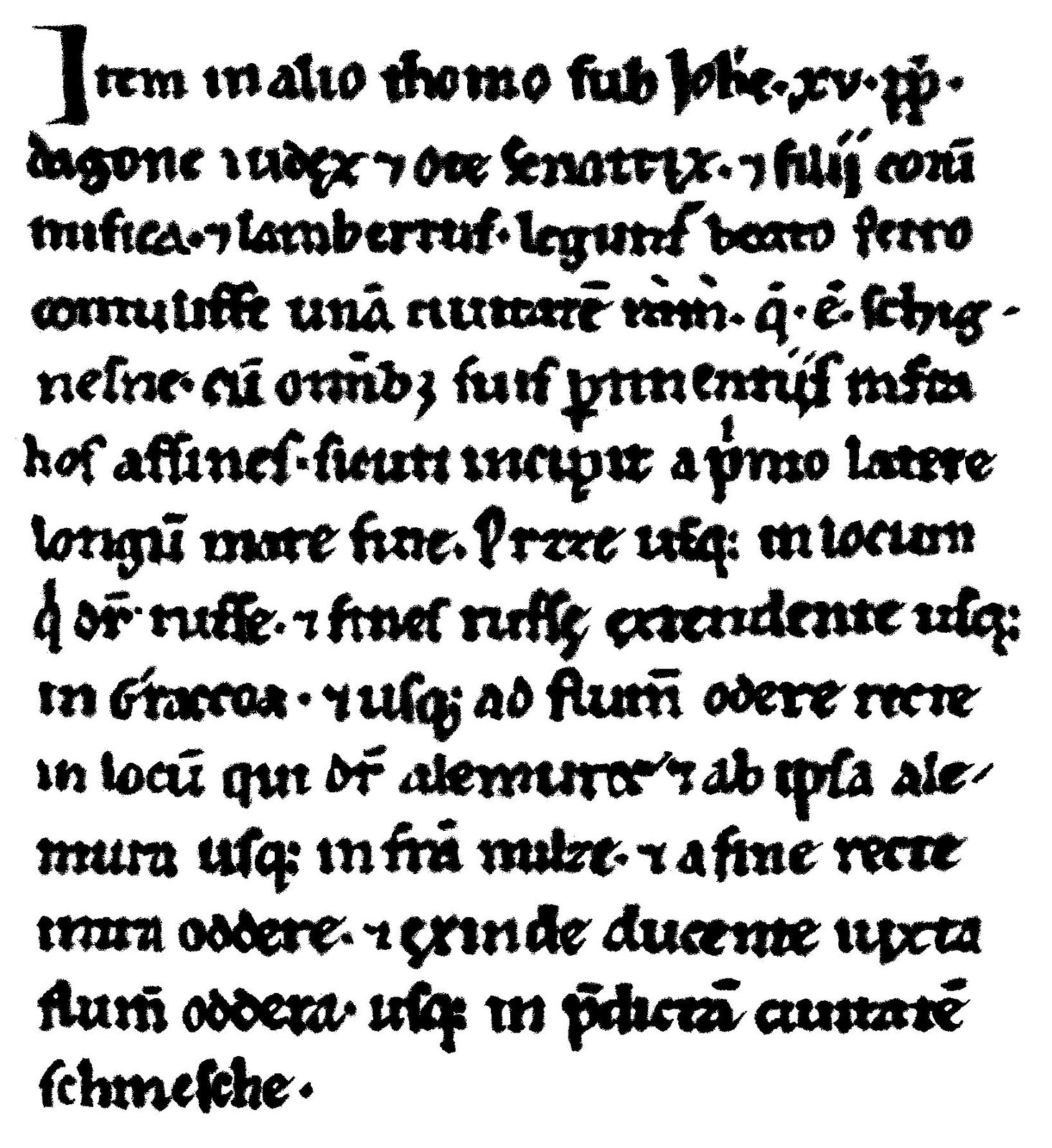 Ilustracja przedstawia tekst zapisany po łacinie.