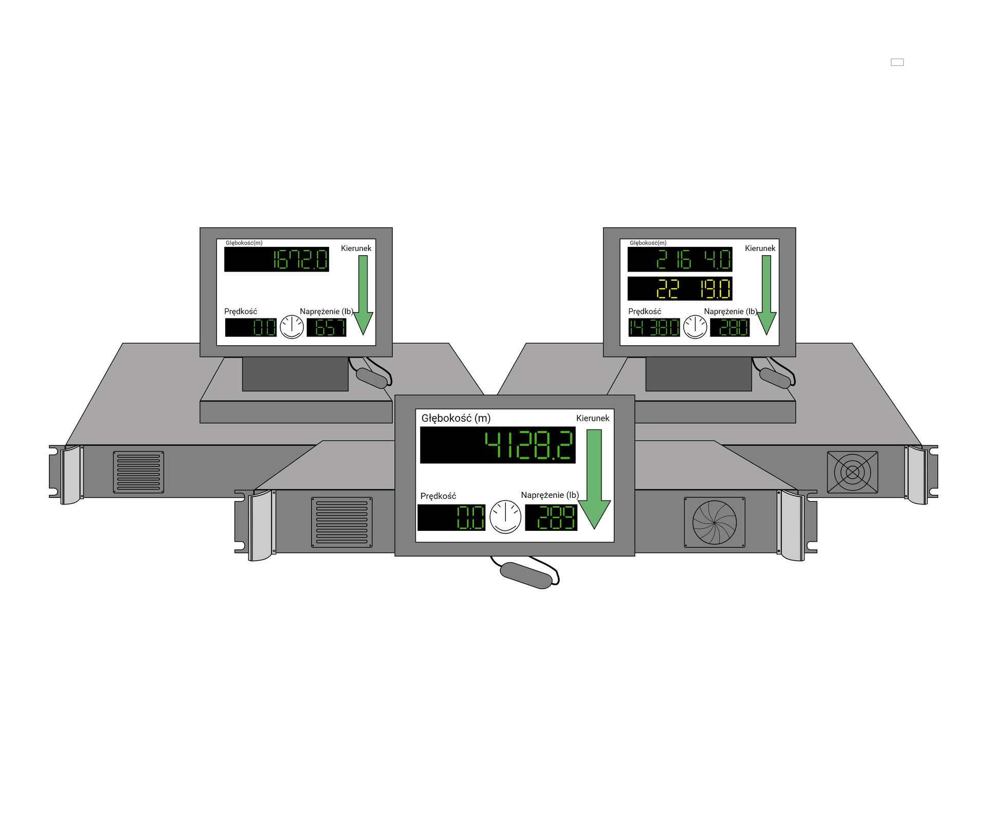 Rejestrator głębokości wyciągu linowego.