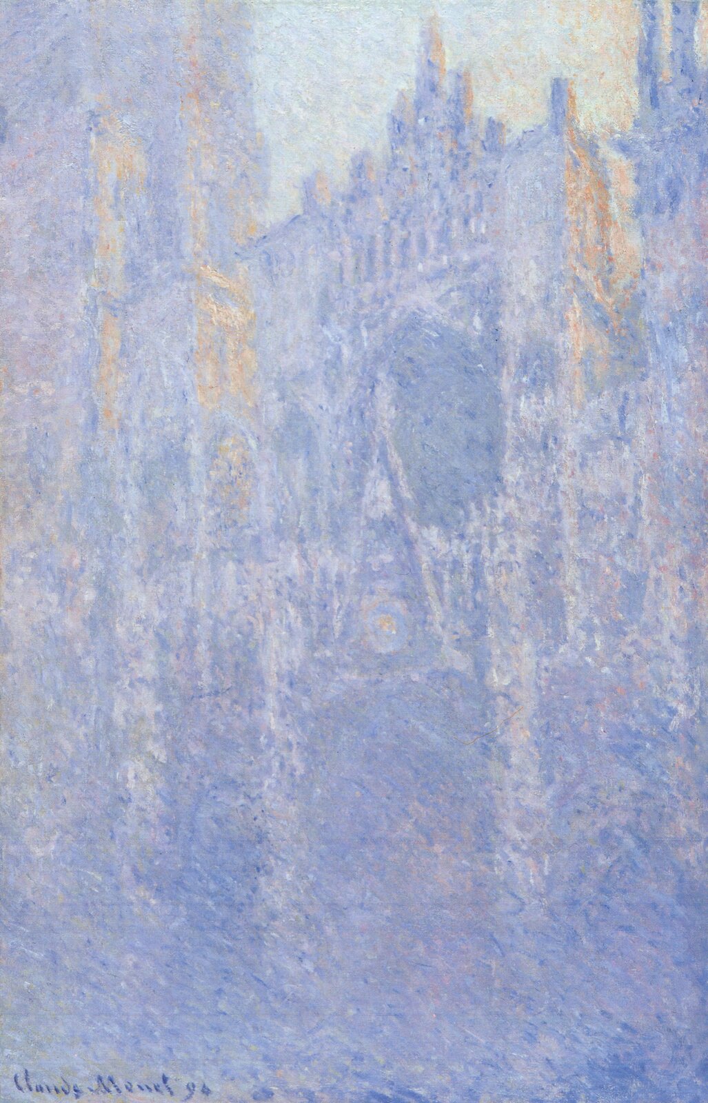 Claude Monet, Katedra w Rouen (Poranek) Źródło: Rlbberlin, Claude Monet, Katedra w Rouen (Poranek), olej na płótnie, Museum Folkwang, licencja: CC 0.