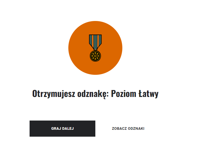 Przykładowa odznaka w grze