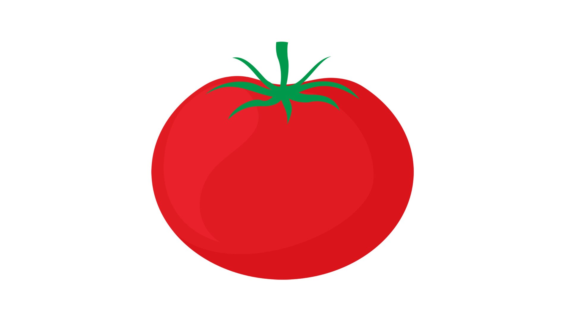 Ilustracja przedstawia pomidora. 