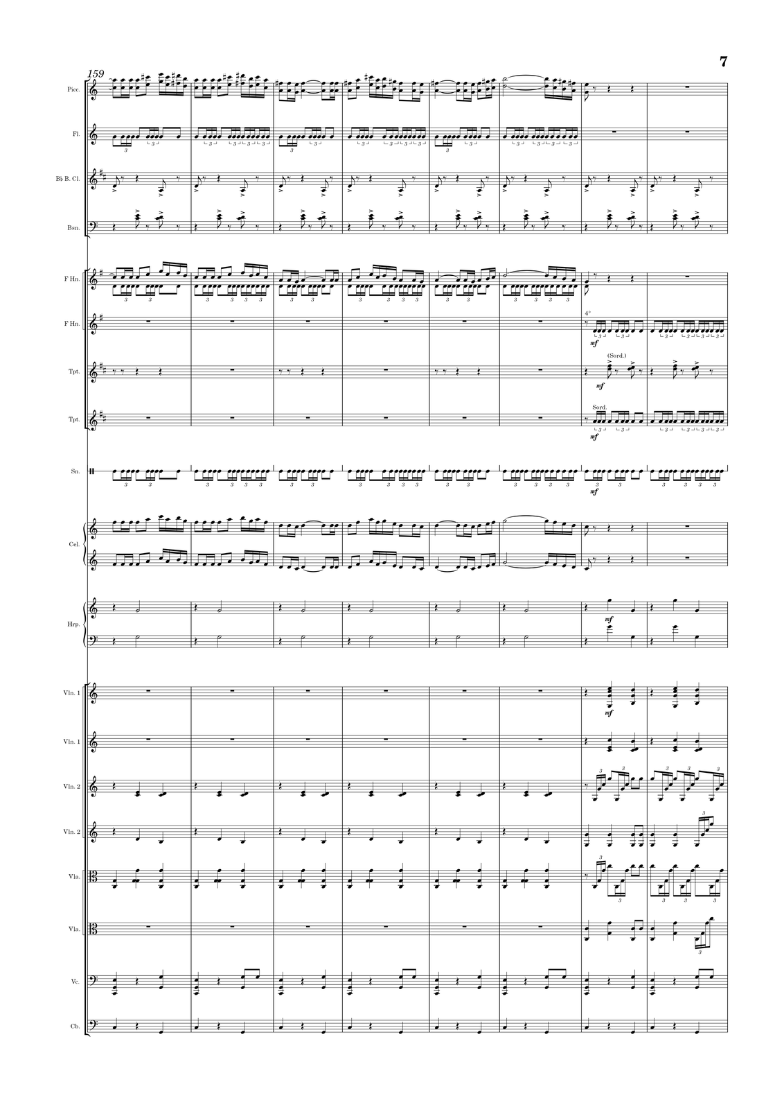 Ilustracja przedstawia stronę partytury utworu.