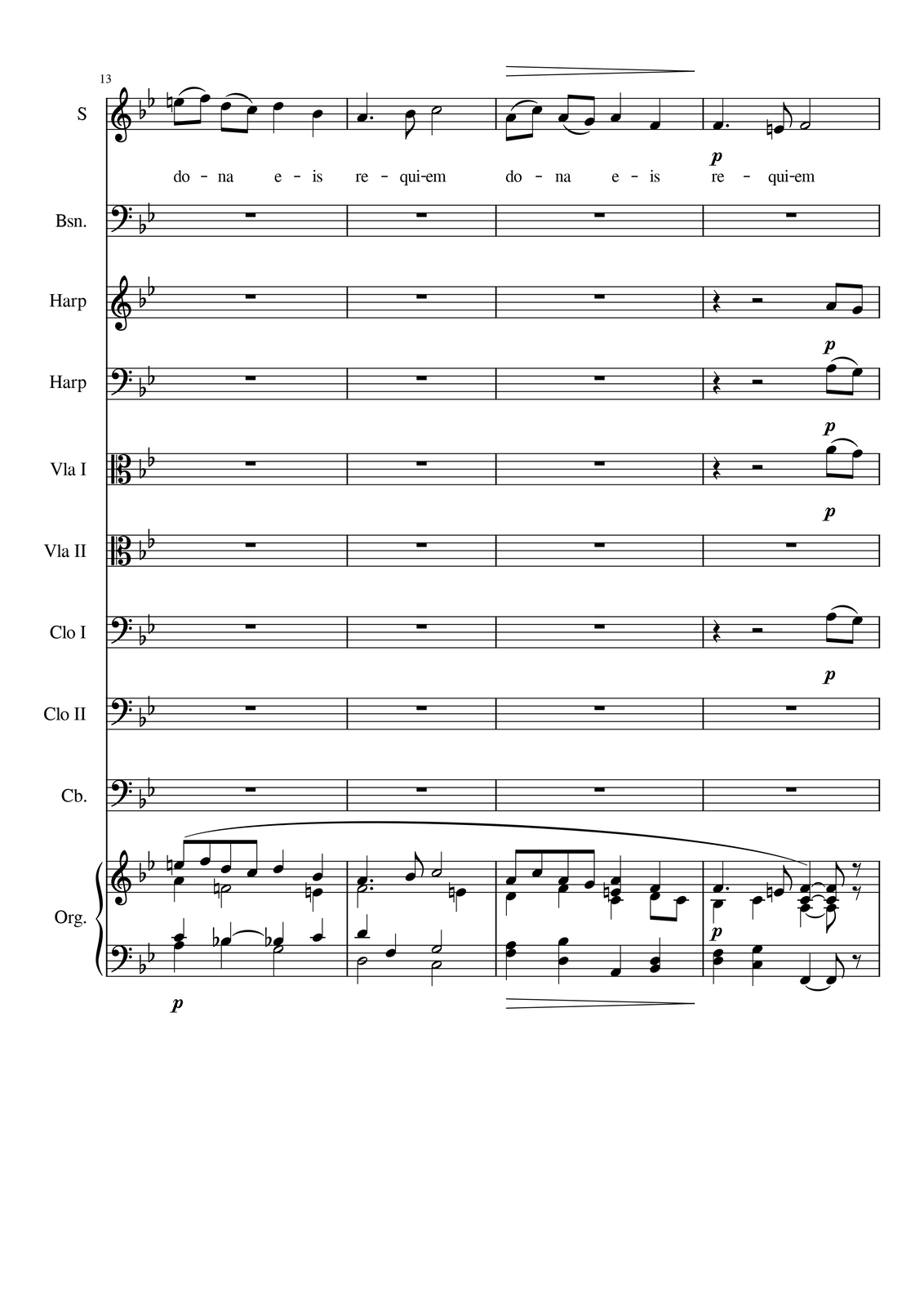 Ilustracja przedstawia stronę partytury utworu.