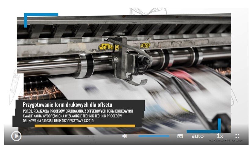 Widok ekranu startowego film instruktażowy