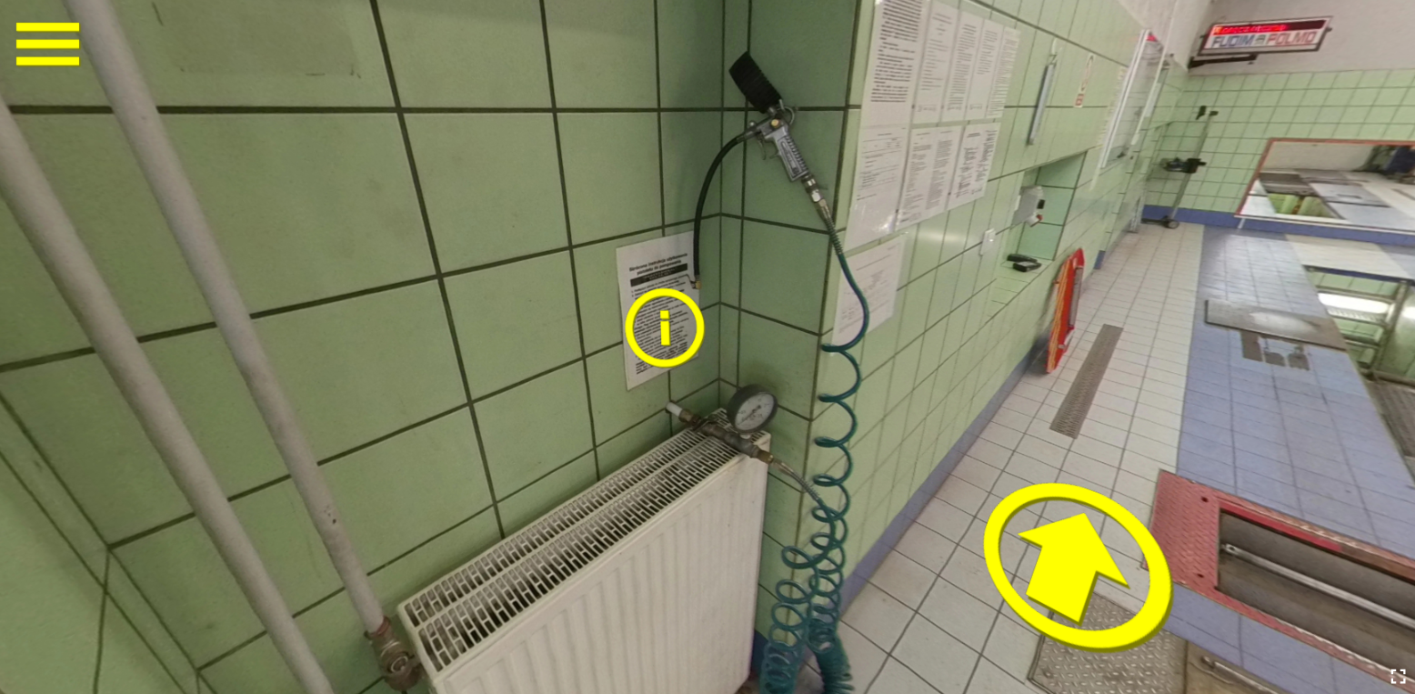 Przykładowy ekran spaceru wirtualnego