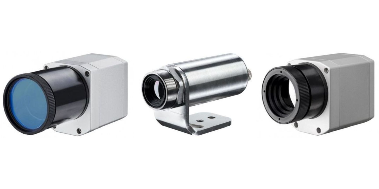 Rys. 18.1. Przykładowe kamery termowizyjne (OPTPI1M, OPTXI41MT, OPTPI450iG7)